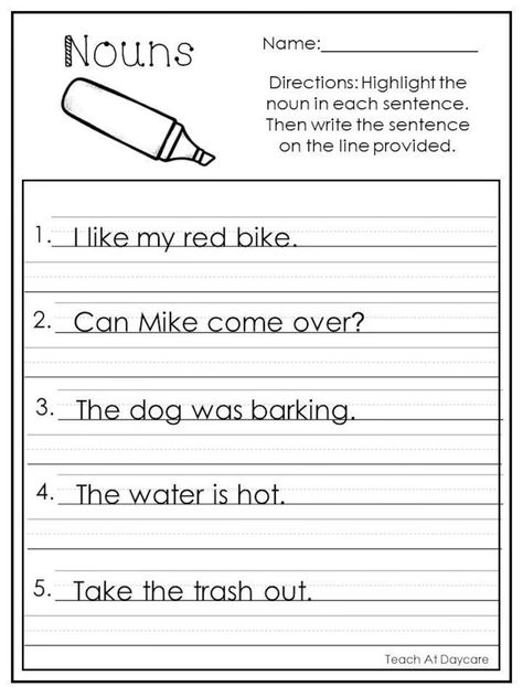 10 Printable Highlight the Nouns Worksheets. 1st-2nd Grade ELA | Etsy Jeopardy Template, Pre Primer Sight Words, Ela Worksheets, Language Arts Worksheets, 2nd Grade Writing, Nouns Worksheet, 2nd Grade Ela, Sight Word Worksheets, 2nd Grade Reading