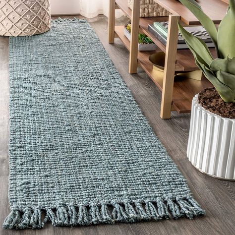 PRICES MAY VARY. DURABILITY: Our jute rugs are the perfect solution for any busy family; They are handmade yet their heavy natural fibers make them durable and resistant to slippage; Their rough cross-weave textures mean they're built to last STYLISH: These indoor jute rugs are handmade and woven, adding a bohemian flare to any room they're in; Their braided weaves give them their natural yet stylish flare; You can easily bring any room together with these neutral yet on-trend rugs EASY TO CARE Jute Lights, Fringe Light, Bohemian Farmhouse, Jute Runner, Moroccan Trellis, Light Blue Area Rug, Bohemian Area Rugs, Blue Area Rug, Blue Area