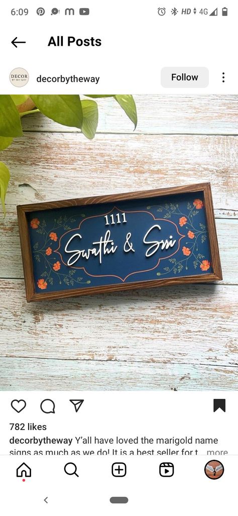 Aesthetic Nameplates For Home, Name Board For Home, Door Name Plates, Name Plates For Home, Name Plate Design, Lippan Art, Name Boards, Aesthetic Names, Name Plates