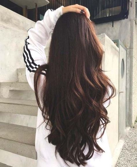 Blond Rose, Brown Hair Shades, Hot Hair Colors, Summer Haircuts, Brown Hair With Highlights, Long Wavy Hair, Trending Hairstyles, Dark Brown Hair, Brown Hair Colors