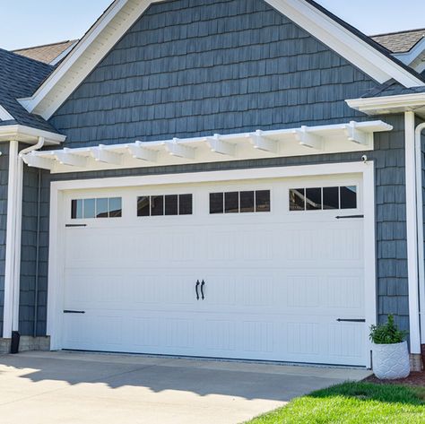 Over Garage Door Pergola and Eyebrow Pergola Kits Garage Eyebrow, Garage Door Pergola, Eyebrow Pergola, Eyebrow Ideas, Outdoor House Colors, Over Garage Door, Garage Trellis, Exterior Garage Door, Door Pergola