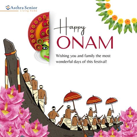 May Your onam filled with Happiness, joy, and Celebration. Happy Onam! Onam Celebration Poster, Happy Onam Poster, Onam Poster, Onam Wishes, Celebration Poster, Onam Celebration, Happy Onam, Senior Care, Senior Living