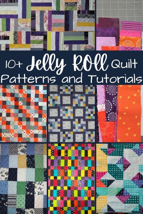 10+ Jelly Roll Quilt Patterns and Tutorials - Darcy Quilts Rail Fence Quilts, Jelly Roll Baby Quilt, Free Jelly Roll Quilt Patterns, Jelly Roll Quilts, Jelly Roll Projects, Missouri Star Quilt Company Tutorials, Jelly Roll Race, Quilt Binding Tutorial, Rail Fence Quilt