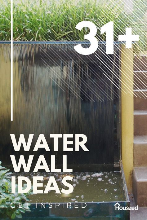 Get inspired with our WATER WALL IDEAS. Our curated images show you the best WATER WALL designs and photos. Get inspired with Houszed...Read more #waterwallfountain #waterwalldesign #waterwallideas #waterwallideasbackyards #gardenwallwaterfeaturesideas #waterretainingwallideas #waterwalldesign #waterwalldesignideas #waterwalldesignbackyards #wallwaterfallsdesign #waterfallwalldesign Diy Water Wall Outdoor, Diy Wall Fountain Outdoor, Outdoor Wall Fountain Ideas, Wall Fountains Backyard, Water Feature Wall Outdoor, Wall Waterfall Outdoor, Wall Fountain Ideas, Outdoor Water Wall, Water Fountain Wall