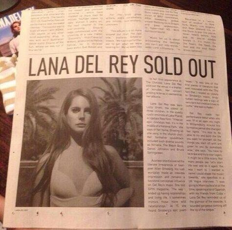 Lana Del Rey appeared in the newspaper of Las Vegas today! #LDR Lana Del Rey Today, Lana Del Rey Newspaper, Lana Del Ray, Pink Floyd, My Vibe, Our Lady, Lana Del Rey, Photo Dump, Harry Styles