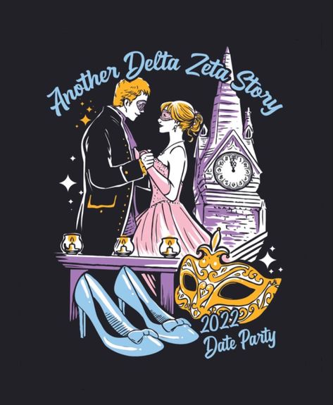 Delta Zeta Apparel, Date Party Sorority, Delta Zeta Shirts, Sorority Recruitment Shirts, Sorority Graphics, Recruitment Themes, Delta Zeta Sorority, Sorority Fashion, Another Cinderella Story