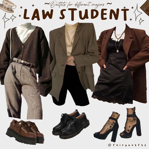 International Student Aesthetic Outfit, Fashion Outfits Moodboard, Criminology Major Aesthetic Outfits, Dark Academia Majors, Majors As Outfits, Philosophy Outfit, Student Fits, Clothes Moodboard, Brown Coat Outfit