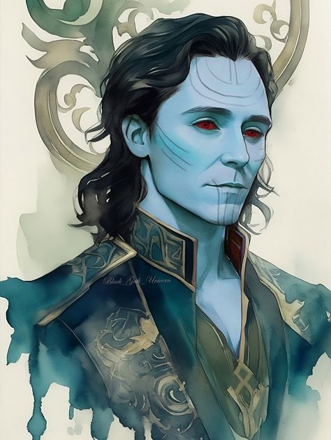 Loki Kneel, Loki Jotun, Daughter Of The Moon, Loki Fan Art, Goth Disney Princess, Frost Giant, Loki God Of Mischief, Marvel Headcanon, Thor X Loki