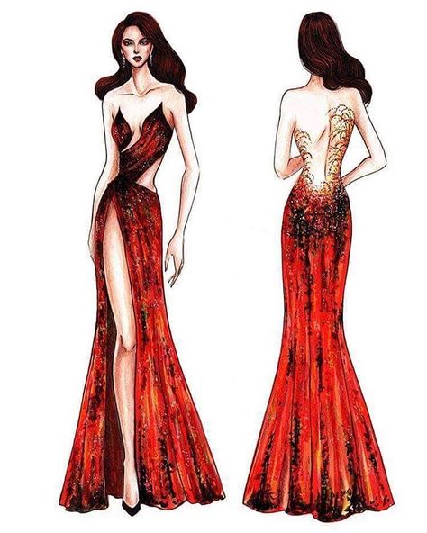 Mak Tumang (@maktumang) • Instagram photos and videos Mak Tumang, Gown Sketch, Fashion Design Sketches, Evening Gown, Red Dress, Prom Dresses, Sketch, Prom, Drawings