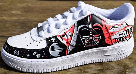 STAR WARS PAiNTED SHOES custom kicks sneakers by PistacheArtists Sneaker Diy, Zapatillas All Star, Shoe Drawings, Sneaker Cleaning, Shoes Painting, Colored Sneakers, Star Wars Shoes, Sneakers Sketch, Shoes Star