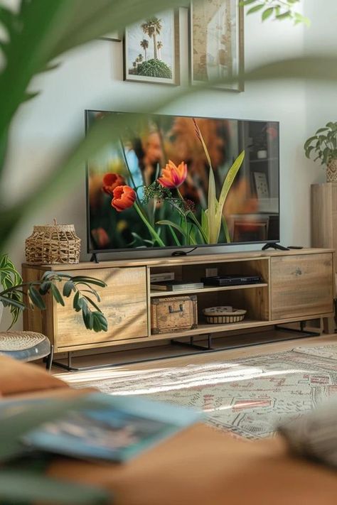 Boho TV Stand Ideas: Elevate Your Living Space Unique Tv Stand Ideas, Boho Tv Stand, Boho Tv, Unique Tv Stands, Tv Stand Ideas, Vintage Tv Stand, Tv Stand Decor Ideas, Tv Stand Decor, Jungle Cruise