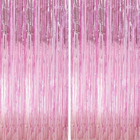 PRICES MAY VARY. Customer Service - 2 packs of foil fringe curtains, the size of each tinsel curtain is 3.3 ft x 9.9 ft, enough length for hanging on a door or covering a wall fully, suitable for any parties. If you are not satisfied with our foil fringe curtains party decorations, Please contact us we guarantee to give you 100% full money back. Safe & Shiny Material - This tinsel backdrop is made of high-quality shiny tinsel, non-toxic, odorless, and non-fading, safe for families with children Curtain Backdrop Wedding, Party Streamer, Streamer Decorations, Fringe Curtains, Streamer Backdrop, Foil Curtain, Party Photo Backdrop, Photo Backdrop Wedding, Party Streamers