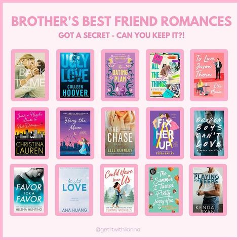 Best Friends Brother Romance Books, Brother’s Best Friend Books, Brother's Best Friend Romance Books, Books For Best Friends, Best Friends Brother Trope, Best Friends Brother Books, Brothers Best Friend Books, Romance Book List, Brothers Best Friend Trope