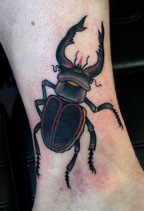 beetle Bug Tattoo Ideas, Cicada Tattoo, Medium Size Tattoos, Sick Tattoos, Tato Tradisional, Beetle Tattoo, Tattoo Time, Bug Tattoo, Insect Tattoo