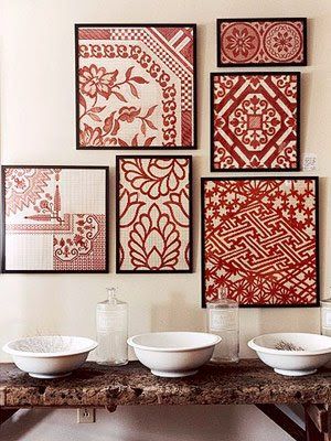 Blank Wall Solutions, Picture Gallery Wall, Diy Wand, Creative Wall Art, Textil Design, Budget Decorating, Wall Art Ideas, Pola Sulam, Creative Wall