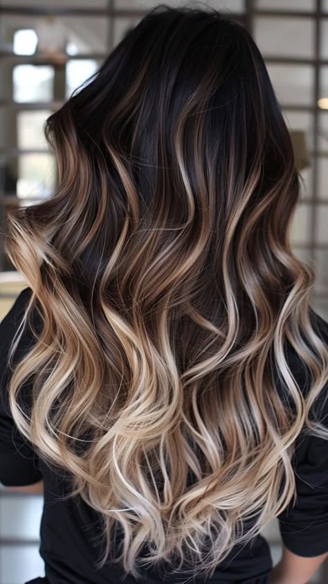 hair hairstyles,hair styles for long hair,hair cut,hair beauty,hair styles for medium hair,hair and skin and nails,hair hairstyling,hair length,hair straightener,hair drawing,hair cuts,hair colors #HairstyleTrends #HairTransformation #CurlyHairRoutine #BraidedHairstyles #HairColorInspiration #HairCareTips #ShortHairStyles #BalayageHair #WeddingHairstyles #HairAccessories #NaturalHair #HealthyHair #LongHairDontCare #MensHair #HairGoals #EasyHairstyles #HairGrowth #UpdoHairstyles #BlondeHair #HairProducts Dimensional Brown And Blonde Hair, Long Hair Extensions Balayage, Womens Baylage Hair, Ombre Hair On Dark Hair, End Of Hair Highlights, Hair Dye Colors Highlights, Baliage Hair 2024, Dark Brown Hair Money Piece Highlights, Dark Brown Hair With Low Lights And Money Piece