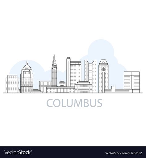 Columbus Map, Columbus Ohio Skyline, Skyline Drawing, City Of Columbus, Highlight Icons, Art Lesson Plans, Art Lesson, Columbus Ohio, Instagram Highlight Icons