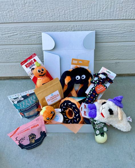 What five Halloween doggy items do you think yooouuu will get?? Don’t let your dog miss out on spooky season! 🎃 Our Halloween box is packed with themed toys, tricks, and treats. Get yours before they’re gone! 👻🐾 Halloween Box, Chicken Pumpkin, Treat Dispenser, Lamb Chops, Chew Toy, Spooky Season, Sugar Skull, Trick Or Treat, Zombie