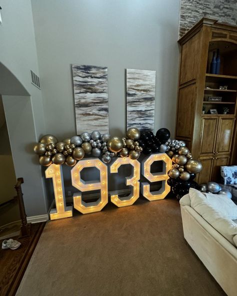 My favorite way to celebrate a milestone birthday! #milestonebirthday #balloons #omaha #omahaballoons #omahamarquee #lightedletters 98 Birthday Party Ideas, 98th Birthday, Milestone Birthday, Milestone Birthdays, Birthday Party Ideas, Milestones, Birthday Parties, Party Ideas, Balloons