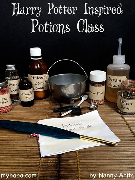 Making Potions, Harry Potter Classes, Harry Potter Activities, Harry Potter Party Decorations, Harry Potter Day, Harry Potter Theme Birthday, Harry Potter Halloween Party, Harry Potter School, Cumpleaños Harry Potter