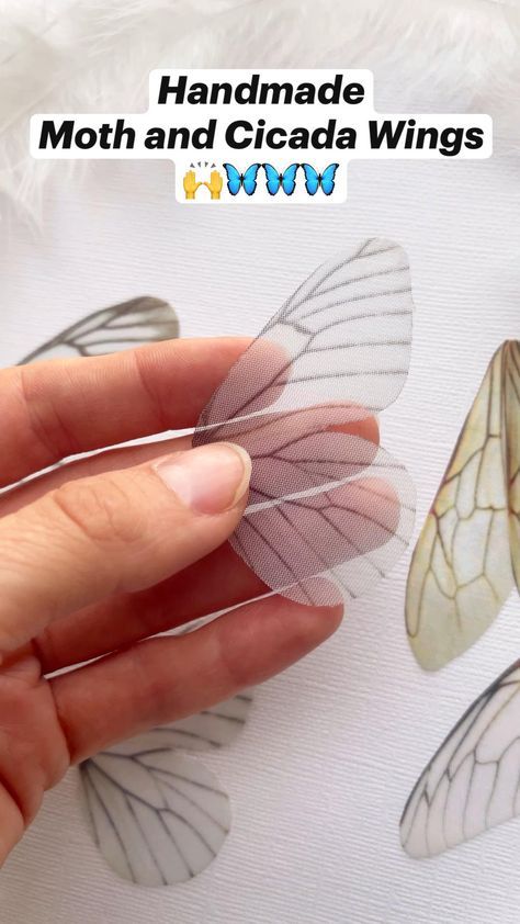 How To Make Silk Butterflies, Diy Realistic Butterfly, How To Make Silk Butterfly Diy, Diy Butterfly Accessories, Silk Butterfly Diy Tutorial, How To Make Fake Butterflies, Real Butterfly Wing Art, Butterfly Wing Diy, How To Make Butterfly Wings Diy