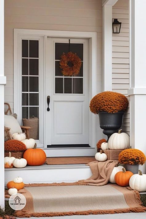 Get inspired by these minimalist autumn porch ideas that bring a clean and stylish look to your home.#AutumnDecor #Minimalist #ChicHome #PorchInspiration #FallVibes Autumn Porch Ideas, Minimalist Autumn, Autumn Porch, Porch Inspiration, Fall 24, Fall Porch, Chic Home, Porch Ideas, Cozy Fall