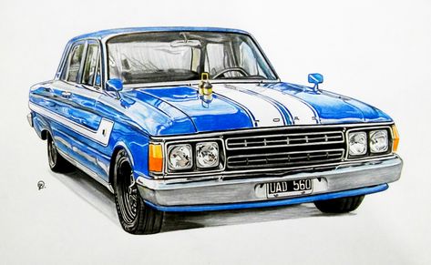 Ford Falcon Dibujo, Graph Design, Ford Falcon, Mustang Cars, Car Drawings, Car Ford, Ford Motor Company, Classic Cars Muscle, Ford Motor