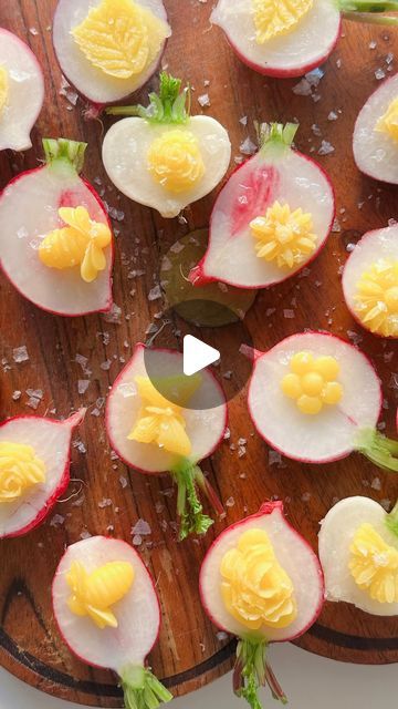 Ella Henry on Instagram: "Radishes & Butter 🌷🧈🎀

I hesitate to even put a recipe, because it’s that simple. All you need:
🌷Radishes
🧈Butter (Sweet Cream is best!) 
🧂Flakey Salt 

+ these cute lil molds I used are linked in my amazon under cooking & kitchen! 💐🦋

They’re good however you eat them, sometimes I put a slab of butter whipped & softened even bigger that the radish itself, (seriously my fav forms of food are butter vehicles). But I thought this was a fun way to serve it for Easter 🐣 Enjoy!💓

#easter #appetizer #recipeideas #appetizerideas #healthyrecipes #springrecipes #easterrecipes" Easter Appetizer, Flakey Salt, Sweet Cream, Radishes, Spring Recipes, Easter Recipes, Cooking Kitchen, Appetizer, Salt