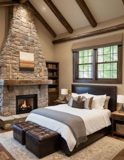 Rustic Bedroom Design Ideas, Rustic Bedroom Design, Bedroom Design Ideas, Wood Beams, Funny Sarcastic, Rustic Bedroom, Earthy Tones, The Worst, Rustic Charm