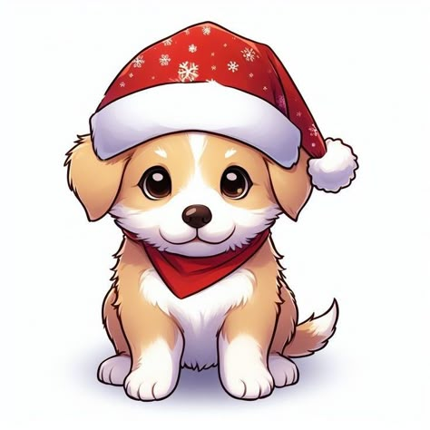 New Year Cards Ideas, Christmas And New Year Cards, Dog Stencil, Images Emoji, New Year Cards, Christmas Puppy, Artwork For Home, Dog Cute, Christmas Drawing