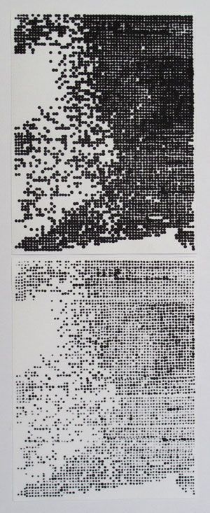 CORINNE LAROCHE - Her (a part of),2010 Tusche auf Papier, 42 x 16 cm Berlin Drawing, Graphisches Design, Generative Design, Glitch Art, Generative Art, Visual Design, Arbor, Grafik Design, Graphic Design Inspiration