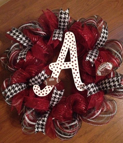 Alabama Crimson Tide wreath Alabama Crimson Tide Christmas Tree, Alabama Football Door Hanger, Alabama Circle Door Hanger, Alabama Crimson Tide Christmas Wreath, Alabama Football Wreath, Alabama Wreath, Alabama Crafts, Alabama Decor, Alabama Christmas