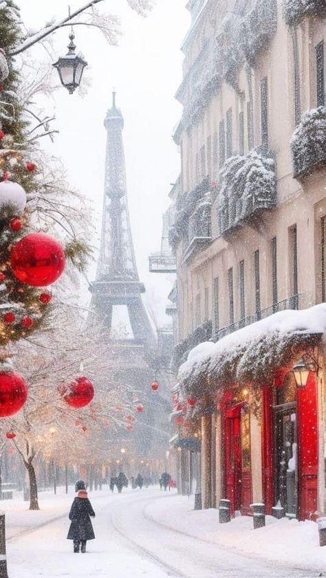 The Eiffel Tower, The Snow, Eiffel Tower, Tower, Walking, Christmas Decorations, Paris, Christmas