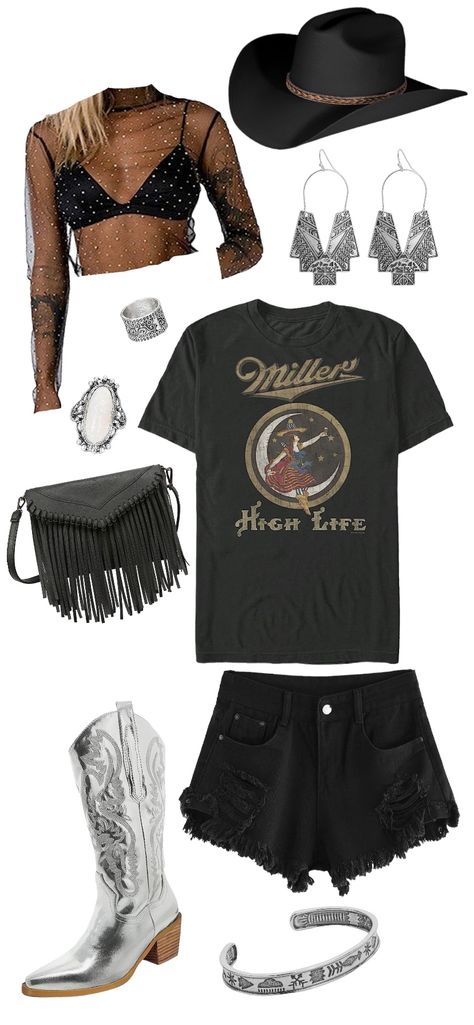 Country Concert Outfit Long Shirt, Papa Roach Concert Outfit, July Country Concert Outfit, Country Rock Concert Outfit Plus Size, Jessie Murph Concert Outfits, Folk Country Concert Outfit, Kolby Cooper Concert Outfit, Country Outfits For Party, Inside Country Concert Outfit