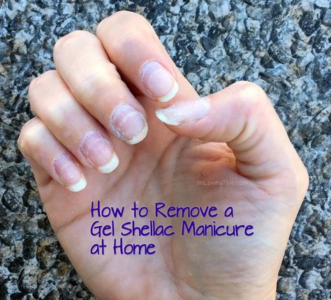 How To Get Shellac Off At Home, Remove Shellac Polish At Home, How To Remove Shellac At Home, Diy Shellac Nails, Gel Shellac Nails, American Manicure Nails, French Manicure Toes, Remove Shellac Polish, Gel Manicure Designs