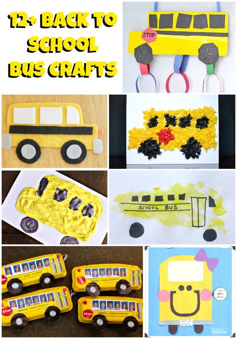 First Day Of School Crafts For Toddlers, Last Day Of School Craft, School Bus Crafts, Energy Bus, Bus Crafts, Community Helpers Preschool, Transportation Crafts, Crafts And Activities For Kids, Transportation Theme