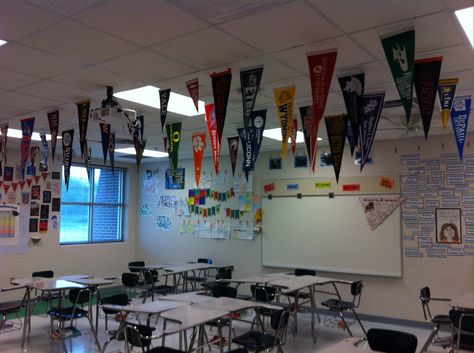 College classroom decor! Avid Schoolwide, Fair Decorations, College Classroom, College Decor, College Board, Themed Classroom, Fun Fair, School Themes, Learning Spaces