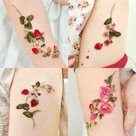 First Tattoo Idea, Magick Tattoo, Rose Vine Tattoos, Flower Vine Tattoos, Le Tattoo, Connection With Nature, Vine Tattoos, Delicate Tattoo, Cute Little Tattoos