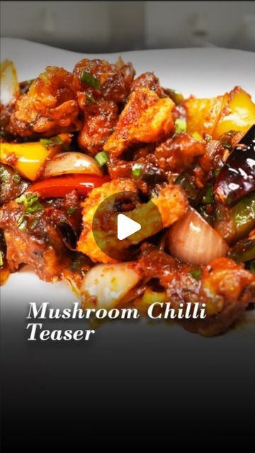 Chilli Mushroom Recipe, Mushroom Recipes Indian, Chinese Starters, Chilli Recipes, Master Chef, Indian Dishes, Mushroom Recipes, Chinese Food, Food Videos