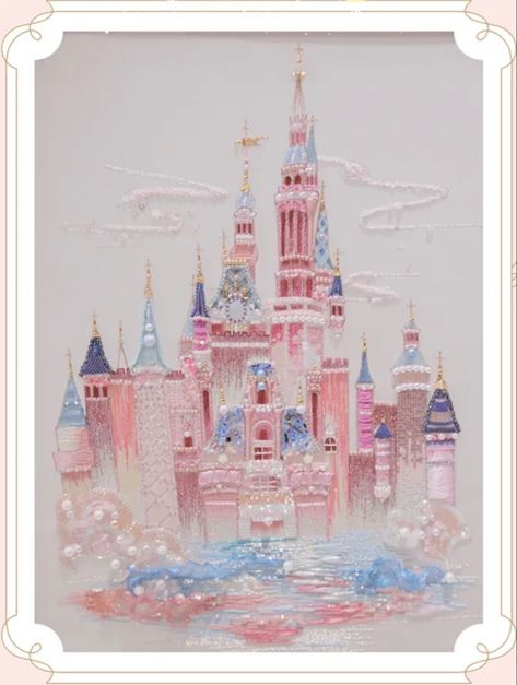 from zuoxiuzhe Crafting For Kids, Disney Canvas Art, French Embroidery, Disney Canvas, Animal Fun, Tambour Embroidery, Disney Embroidery, Paper Crafts Card, Paper Animals