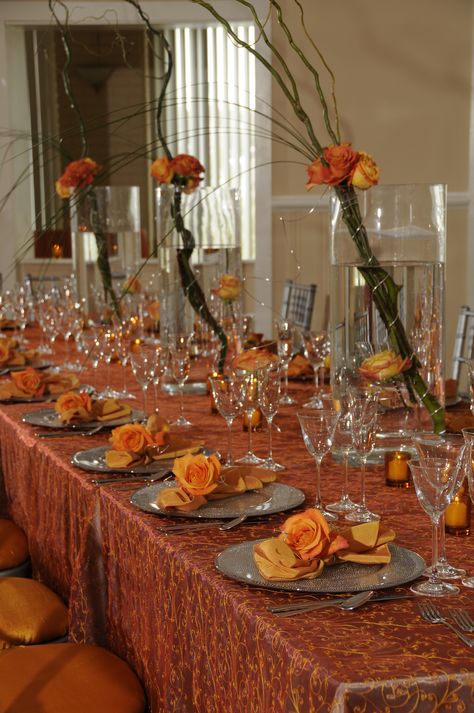 Burnt Orange And Brown Wedding, Brown Wedding Decorations, Burnt Orange Wedding Decor, Orange And Brown Wedding, Burnt Orange Weddings Decorations, Orange Wedding Decor, Orange Wedding Decorations, Orange Centerpieces, Burnt Orange Wedding