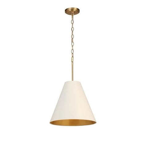 allen + roth Soft Gold Transitional White Glass Bell Pendant Light in the Pendant Lighting department at Lowes.com Kitchen Pendent Lights, Gold Pendant Lights Over Kitchen Island, Brass Pendant Lights Kitchen, Kitchen Counter Lighting, Affordable Pendant Lighting, Country Pendant Lighting, Colonial Remodel, Brass Pendant Lights, Bell Pendant Light