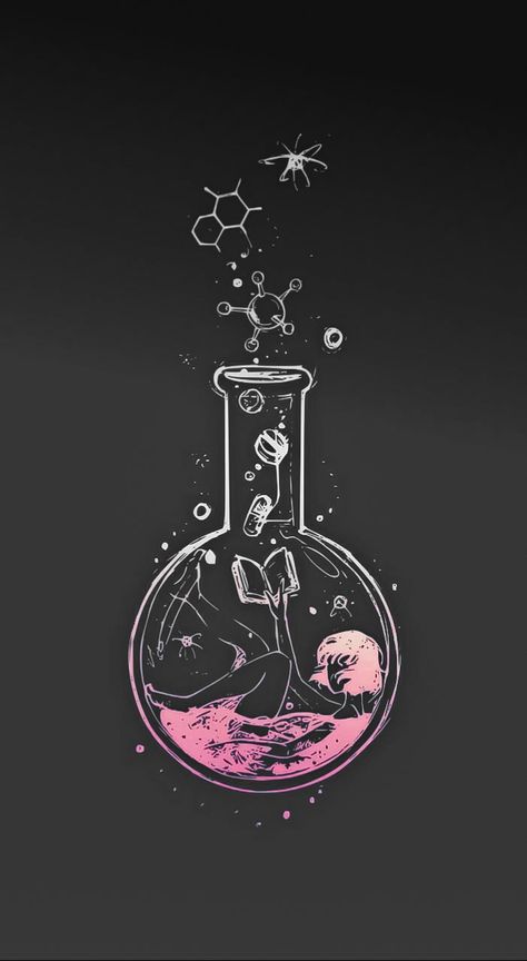 Pharmacy Art, Medical Wallpaper, Pharmacy, Chemistry, Bubbles, Medical, Tattoos, Stars, Pink