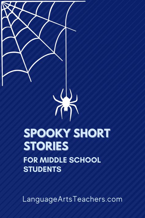 Spine-chilling short stories to engage your middle school students during the high-energy Halloween season! A small-but-mighty collection of the best spooky short stories that will leave your students wanting more! #MiddleSchoolELA Short Stories For Middle School, Halloween Short Stories, Teaching High School English, Language Arts Teacher, Holiday Lessons, Secondary Ela, Teaching Ela, Free Lesson Plans, Middle School English