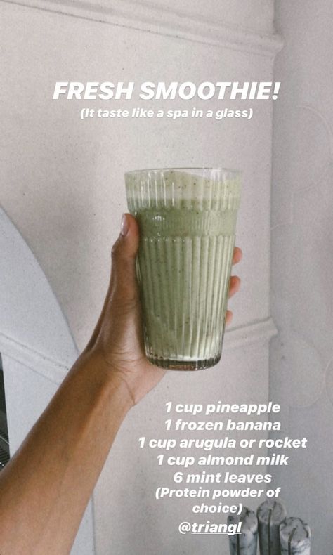 Healthy Cook Books, Easy Healthy Smoothies, Fresh Smoothies, Light Snacks, Easy Drinks, Healthy Drinks Recipes, Breakfast Snacks, Healthy Girl, Smoothie Shakes