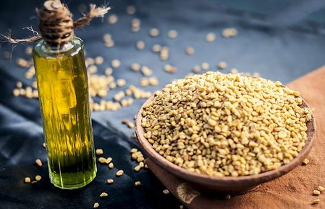 Benefits Of Fenugreek, Fenugreek Benefits, Fenugreek Oil, Breast Workout, Fenugreek Seeds, Rose Essential Oil, Homemade Remedies, Hair Growth Oil, Natural Home Remedies