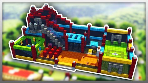 Mincraft Idea Theme Park, Minecraft Ticket Booth, Minecraft Circus Tent, Minecraft Theme Park Ideas, Circus Minecraft, Minecraft Carnival Builds, Minecraft Festival, Minecraft Theme Park, Minecraft Amusement Park