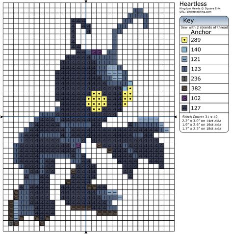 Kingdom Hearts Heartless, Melty Bead Designs, Bead Creations, Hama Beads Design, Animal Book, Cross Stitch Heart, Beaded Cross Stitch, Pixel Art Pattern, Perler Beads Designs