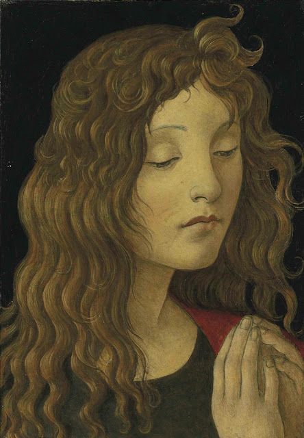 From the workshop of Alessandro Filipepi, called Sandro Botticelli (1445 – 1510), a "fragment" from an oil on panel of Saint John the Baptist. Saint John The Baptist, Giorgio Vasari, Hans Holbein, Istoria Artei, William Adolphe Bouguereau, Sandro Botticelli, Italian Painters, Saint John, John The Baptist