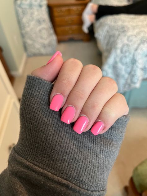 Bubble Gum Pink Nails Acrylic, Pink Square Acrylic, Pink Square Acrylic Nails, Summer Acrylic Nails Coffin, Bubble Gum Pink Nails, Pink Nails Acrylic, Bubblegum Pink Nails, Barbie Birthday Party, Pink Square